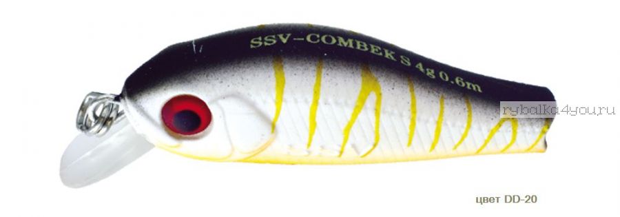 Воблер Silver Stream Combek S 35S 35 мм / 2 гр / Заглубление: 0,4 - 0,6 м / цвет: DD-20