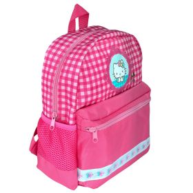 Рюкзак HELLO KITTY, детский, разм.30х27х11 см, розовый, мягкая спинка, светоотр. элементы