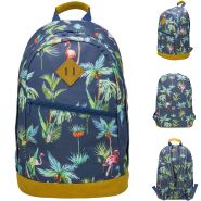 Рюкзак ACTION Пальмы, Фламинго, размер 45х30х10 см, с принтом, мягкая уплотненная спинка, для дев