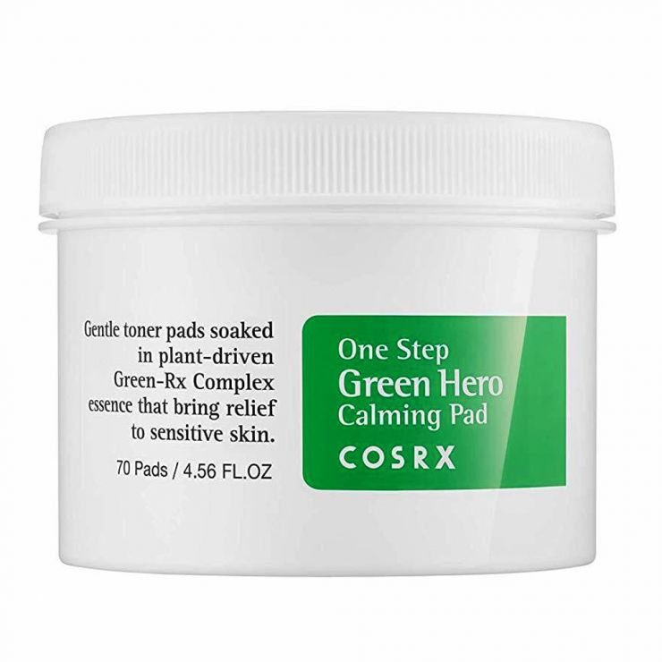 CosRX Успокаивающие пэды для чувствительной кожи One Step Green Hero Calming Pad, 70 шт