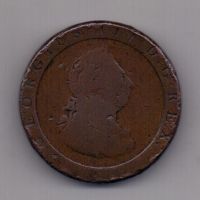 1 пенни 1797 года Великобритания Колесо телеги