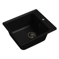 Врезная кухонная мойка GranFest Quarz GF-Z17 41.8х47.7см кварцевый искусственный камень