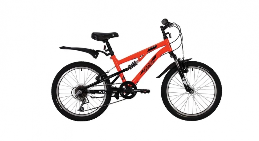Подростковый горный (MTB) велосипед Novatrack Titanium 20 6 (2020) Оранжевый (139730)