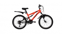 Подростковый горный (MTB) велосипед Novatrack Titanium 20 6 (2020) Оранжевый (139730)