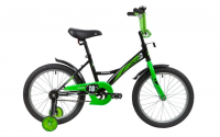 Детский велосипед Novatrack Strike 18 (2020) Черный-зелёный (139684)