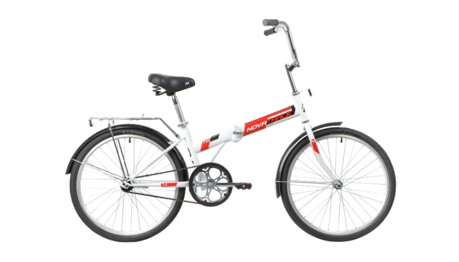 Подростковый городской велосипед Novatrack TG-24 Classic 1.0 NF (2020), Белый (140685)