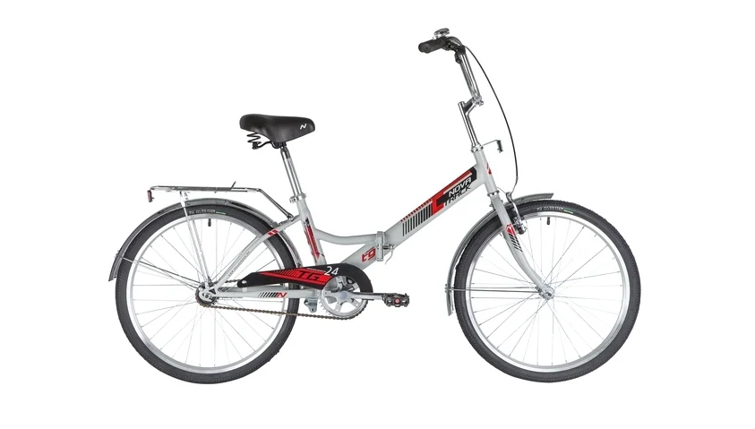 Подростковый городской велосипед Novatrack TG-24 Classic 1 V (2020) Серый (140929)