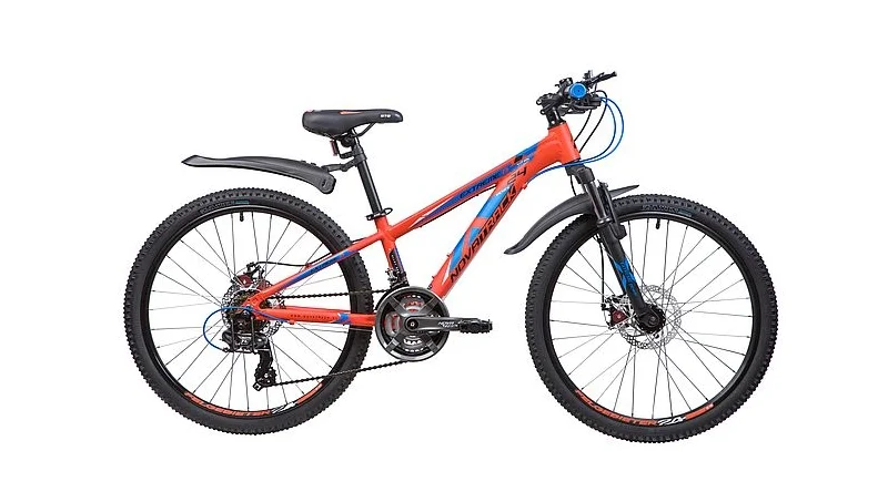 Подростковый горный (MTB) велосипед Novatrack Extreme 24 21 Disc (2019) Оранжевый (133997)