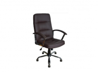 Компьютерное кресло OFFICE-LAB КР16 / ЭКО1 хром Черное