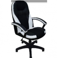 Компьютерное кресло OFFICE-LAB КР08 TW Черное/ белое