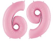 Фигура "6/9", 40"/ 102 см, розовый, Grabo