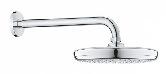 Изображение Верхний душ Grohe Tempesta 210 26412000/26411000 с горизонтальным кронштейном