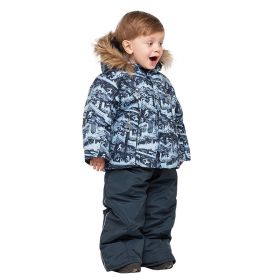 Костюм зимний для мальчика Старт (куртка на овчине и полукомбинезон)