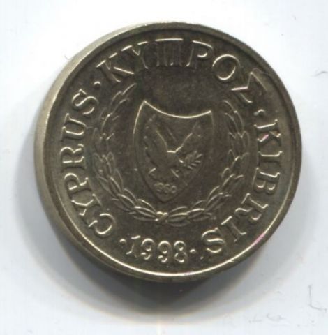 1 цент 1998 года Кипр
