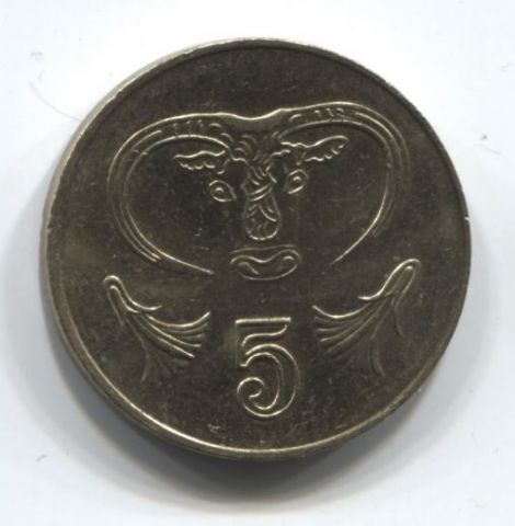 5 центов 2001 года Кипр