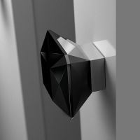Мебельная ручку Glass Design Diamond матовых ром черный кристалл
