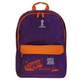 Рюкзак школьный 40 х 31 х 13 см «Эмблема», фиолетовый