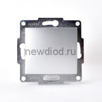 KARINA Выключатель матовое серебро (10шт/120шт)