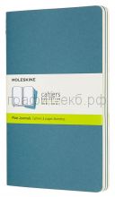 Книжка зап.Moleskine Large Cahier нелин.голубая CH018B44