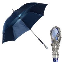 Зонт-трость Pasotti Swarovski Blu Fiore