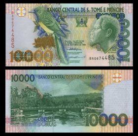 Сан Томе и Принсипи 10000 Добр Добра 1996-2013, ПРЕСС UNC