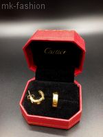 Cartier love серьги Gold