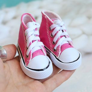 Обувь для кукол Тильда - 7.5 см розовые кеды