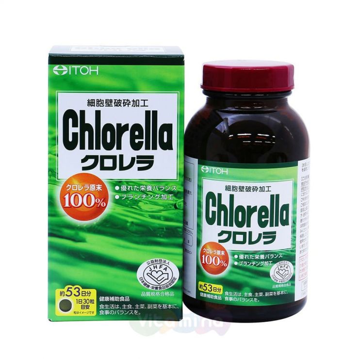 ITOH Хлорелла 100% (Chlorella), 1440 таблеток