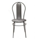 Кухонный стул "Элегия мягкий" металлик/серебристый металлик