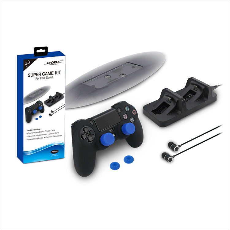 Dobe Комплект аксессуаров Super Game Kit для консоли PlayStation 4 (TP4-1751)