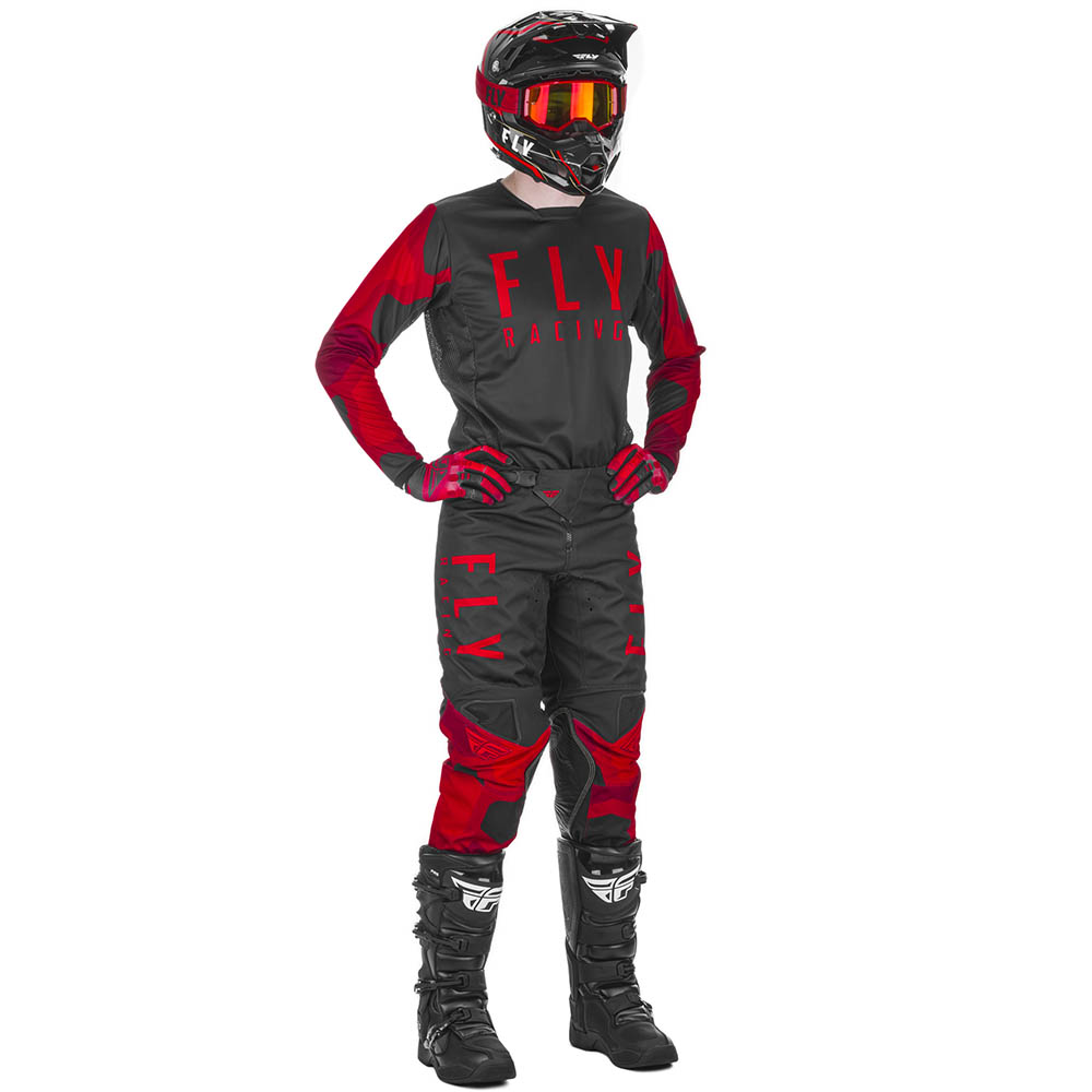 Fly Racing 2021 Kinetic K221 Red/Black комплект джерси и штаны