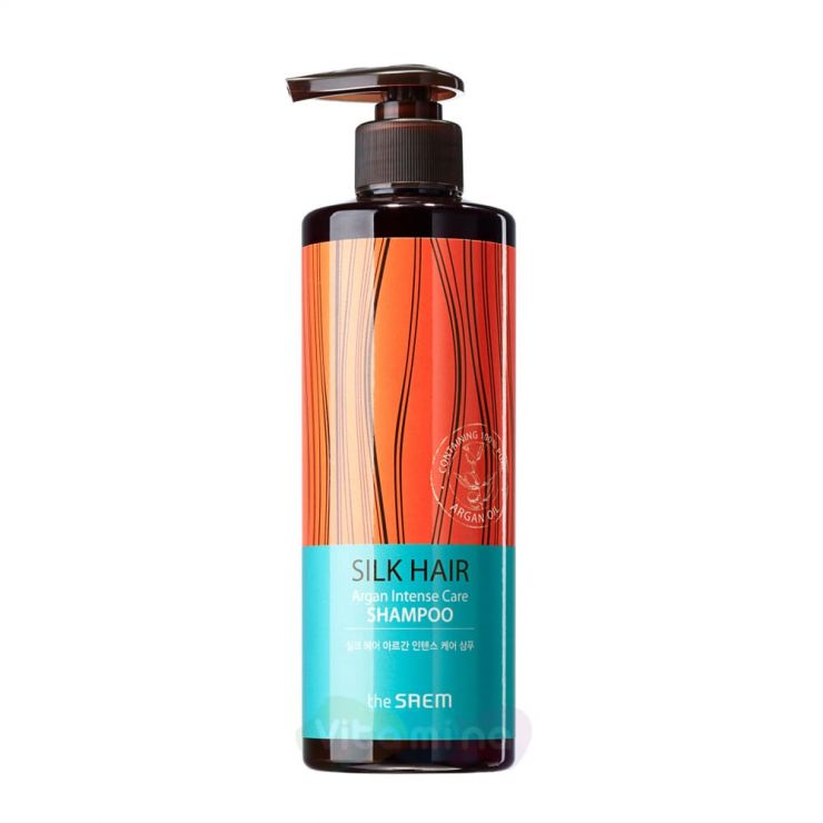 The SAEM Шампунь для волос с аргановым маслом Silk Hair Argan Intense Care Shampoo