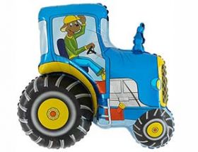 Фигура Трактор синий , 29''/ 73 см, 1 шт., Grabo