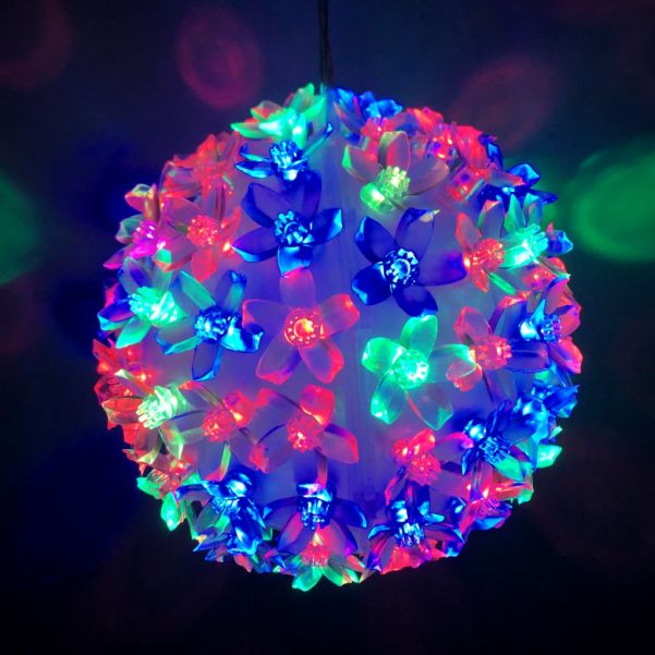 Эксклюзивный светодиодный LED шар с лампами в виде цветов Led Light, 500 ламп