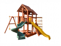 Игровая площадка Playgarden SkyFort стандарт со спиральной и прямой горкой с волной