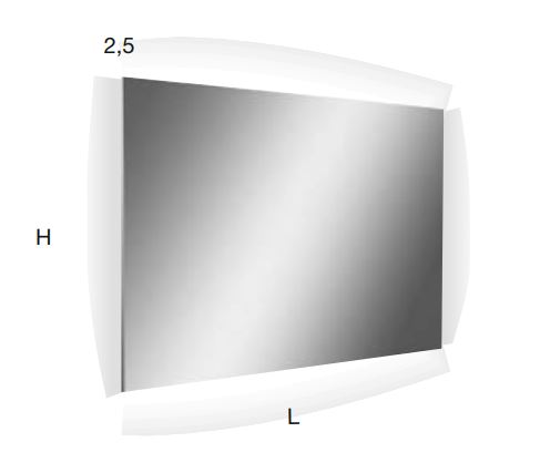 Зеркало с подсветкой Antonio Lupi Neutroled Neutroled110W схема 2