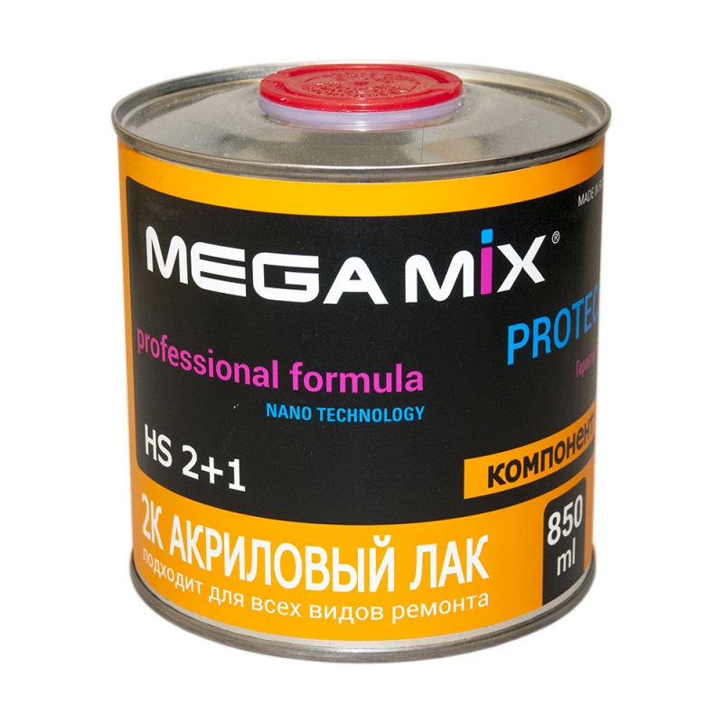 MegaMix 2К Акриловый лак HS 2+1, 850мл.