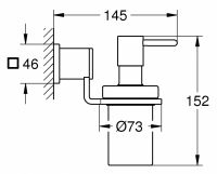 Дозатор для жидкого мыла Grohe Allure 40363000 схема 2