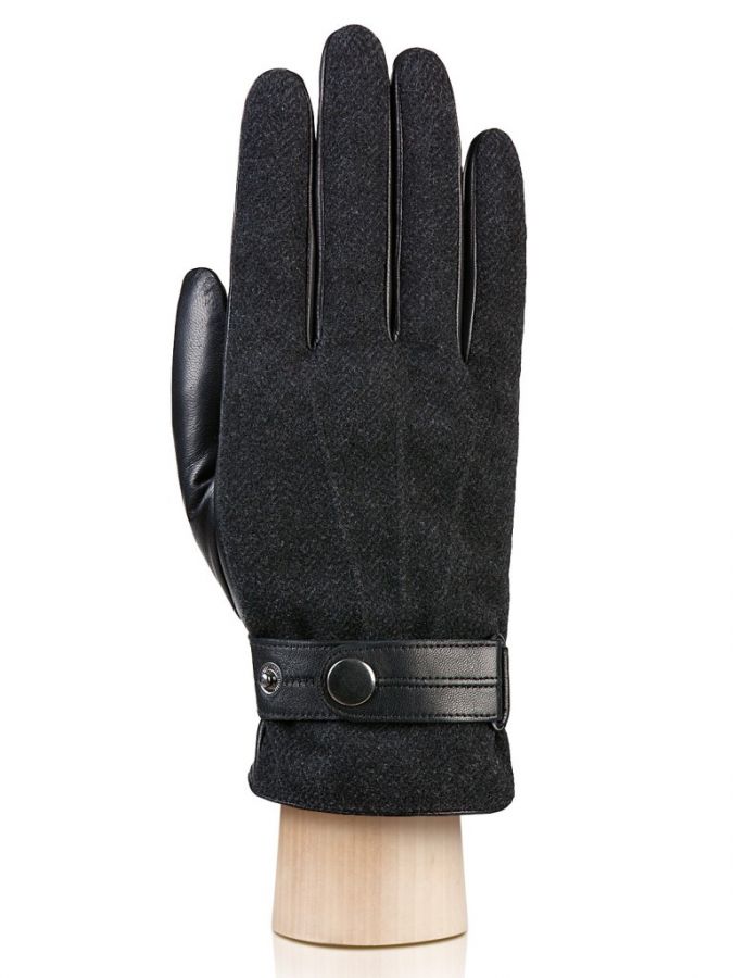 Серые мужские перчатки ELEGANZZA GR01-00016362