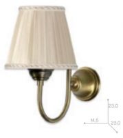 Настенная лампа светильника Tiffany World Harmony TWHA029cr без абажура схема 5