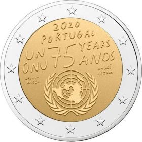 75 лет OOН 2 евро Португалия 2020