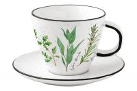 Чашка с блюдцем "Herbarium" 0.25 л, под. уп-ка