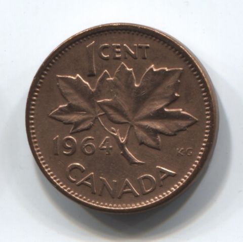 1 цент 1964 Канада