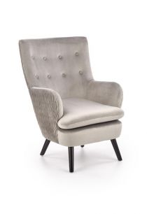 Кресло для отдыха HALMAR RAVEL (серый - черный)