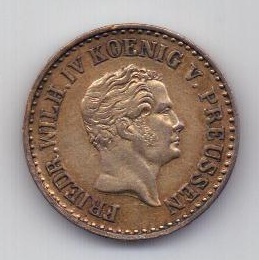 1 грош 1847 Пруссия D UNC Германия
