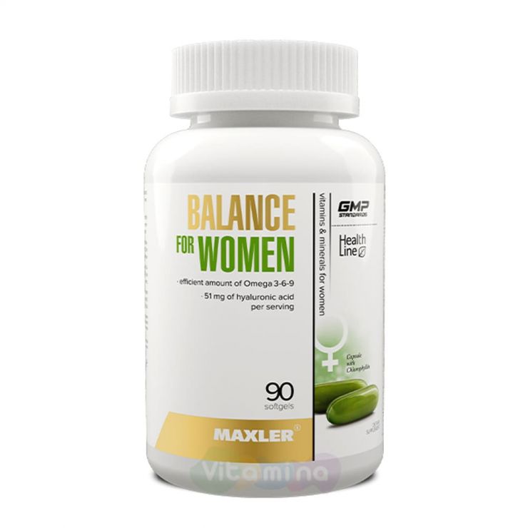 Maxler Balance for Women Комплекс витаминов для женщин, 90 капс