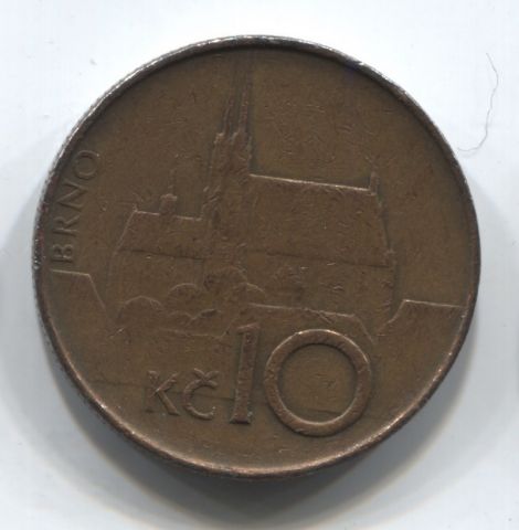 10 крон 1993 Чехия