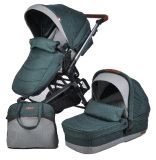Коляска модульная 2в1 Zuma Duo Comfort ZDC-12 Изумрудный