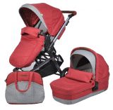 Коляска модульная 2в1 Zuma Duo Comfort ZDC-11 Рубиновый