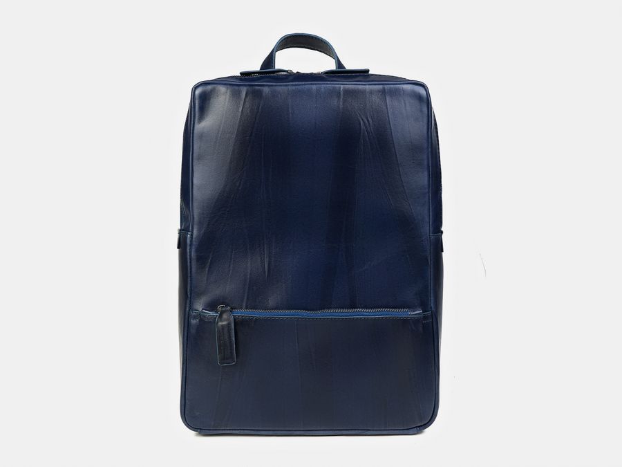 Рюкзак из натуральной кожи Alexander-TS "R0027 Blue"